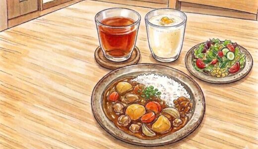 自家製ラッシーは混ぜるだけ！わが家のカレーと、夫婦の食卓の新しい楽しみ