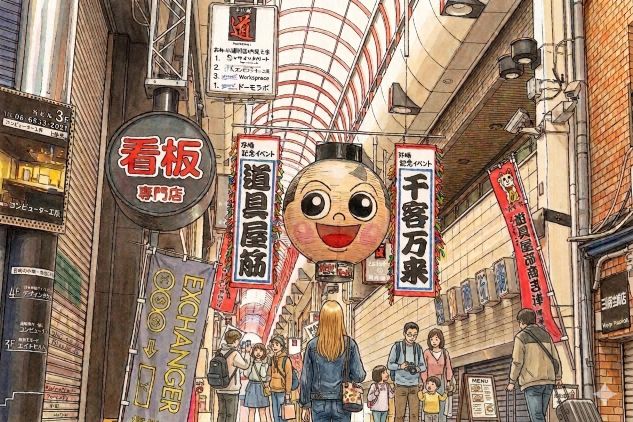 千日前道具筋の風景