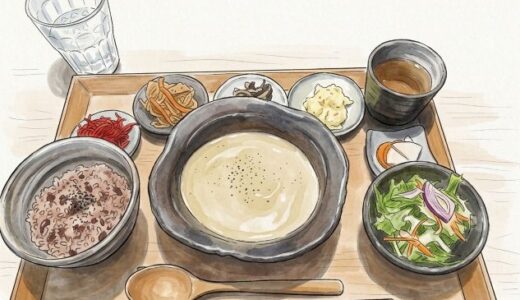 堀江発酵堂でひとり発酵ランチ｜美容院帰りに、体にやさしいさつまいもスープ